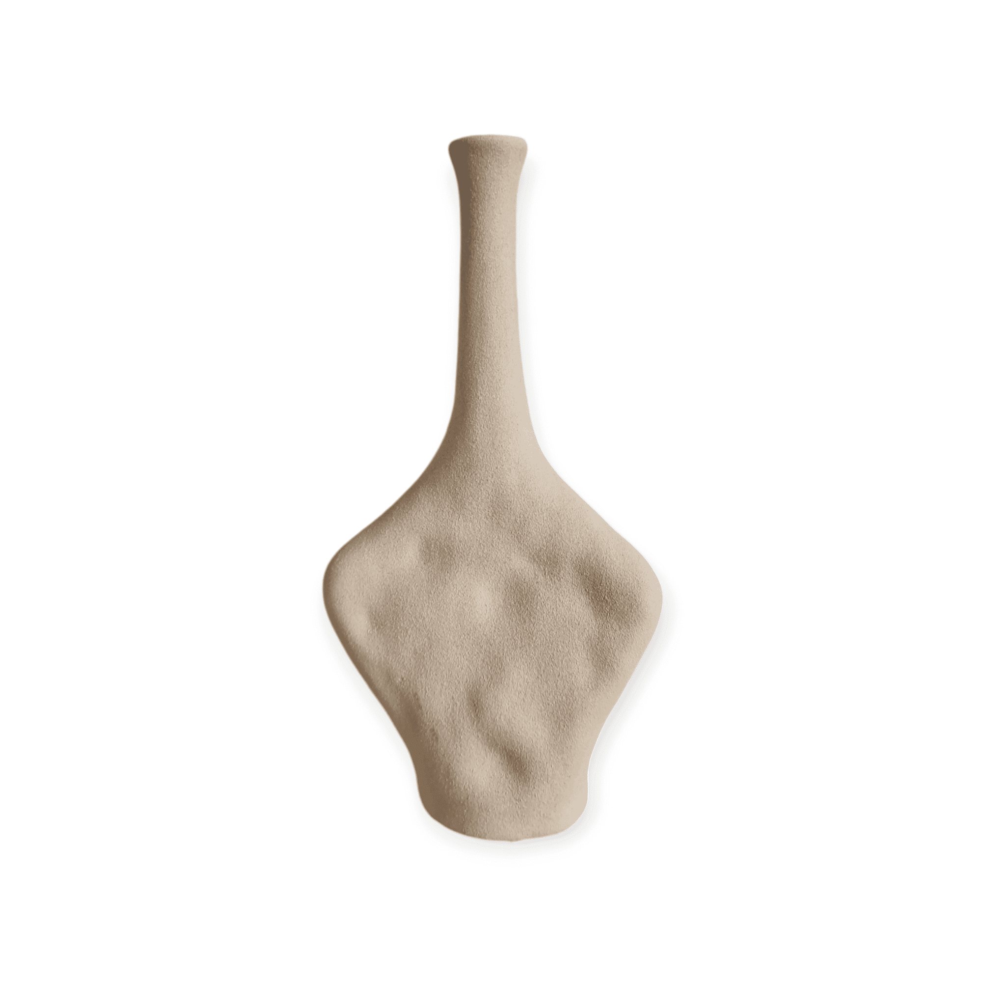 Daan Kromhout - Vaas - Indre Woods - Zand - Keramiek - 15x6x30cm