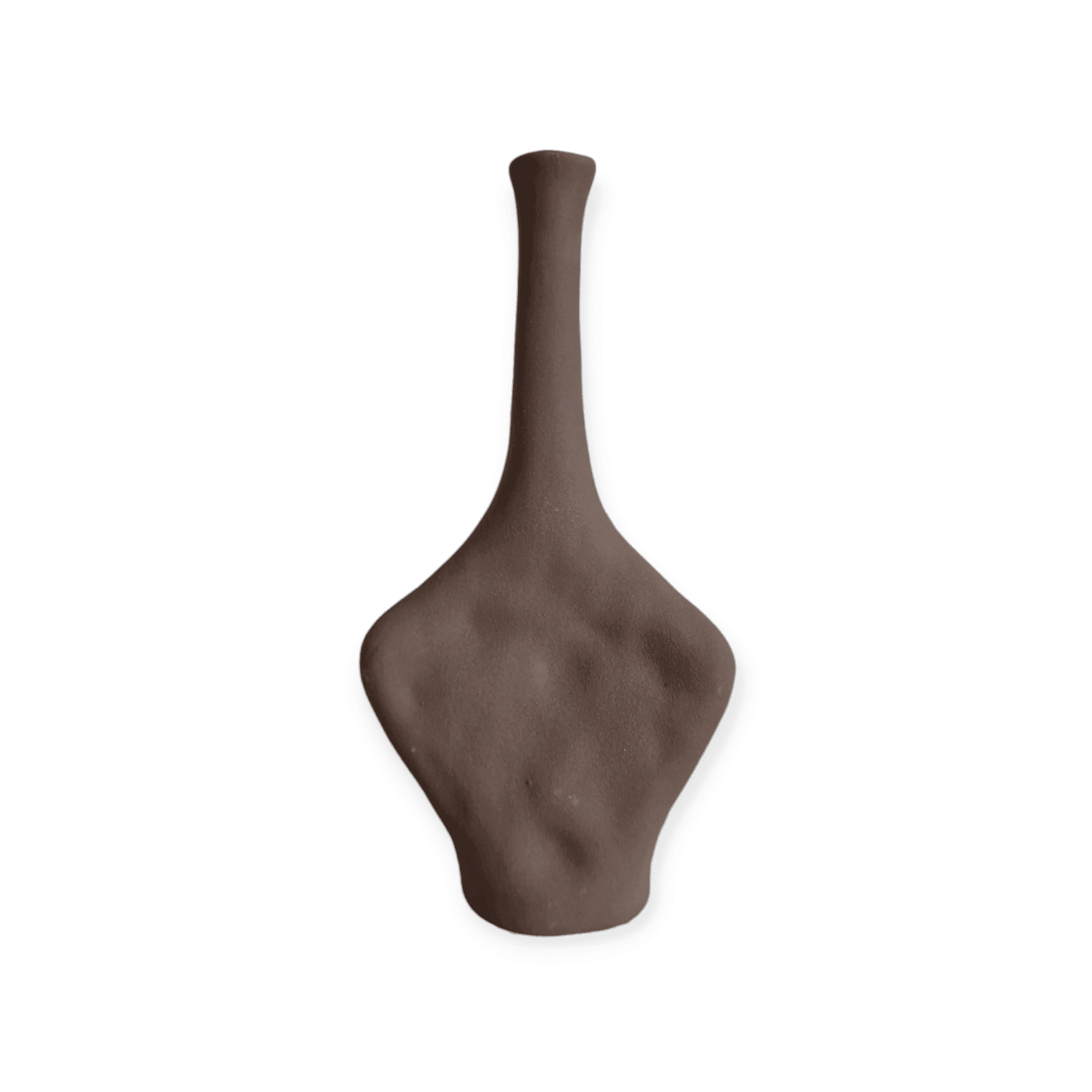 Daan Kromhout - Vaas - Indre Woods - Bruin - Keramiek - 15x6x30cm Merk: DK design