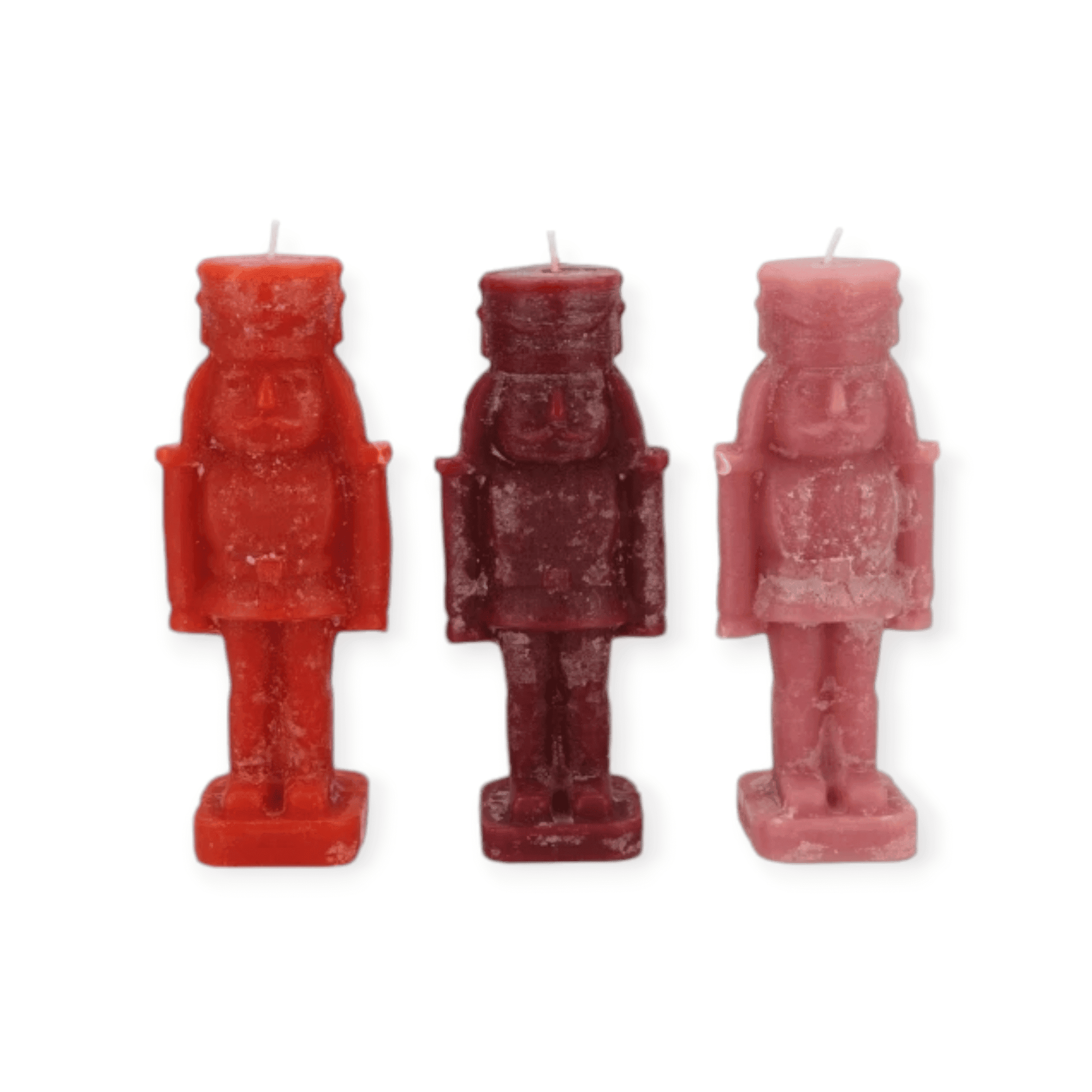 Daan Kromhout - Kaarsen - Set/3 - De notenkraker - Kerst - Rood tinten - 6x16cm