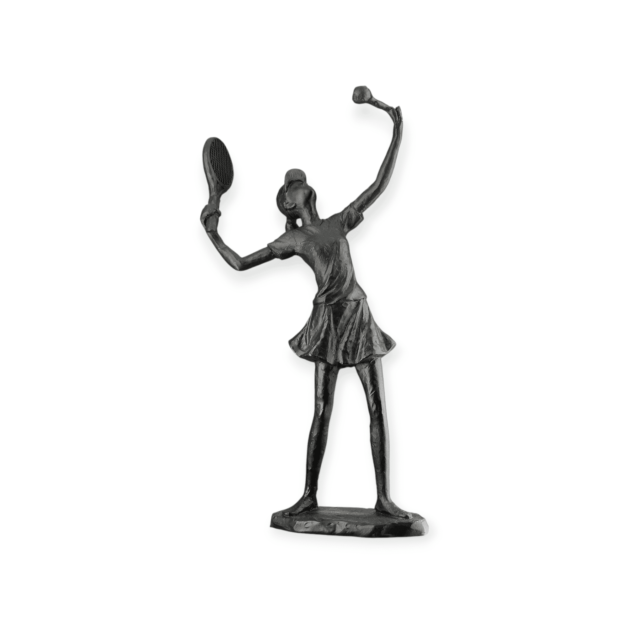 Gilde Handwerk - Beeld - Sculptuur - Tennis - Vrouw - Polyresin - 6x14x20cm