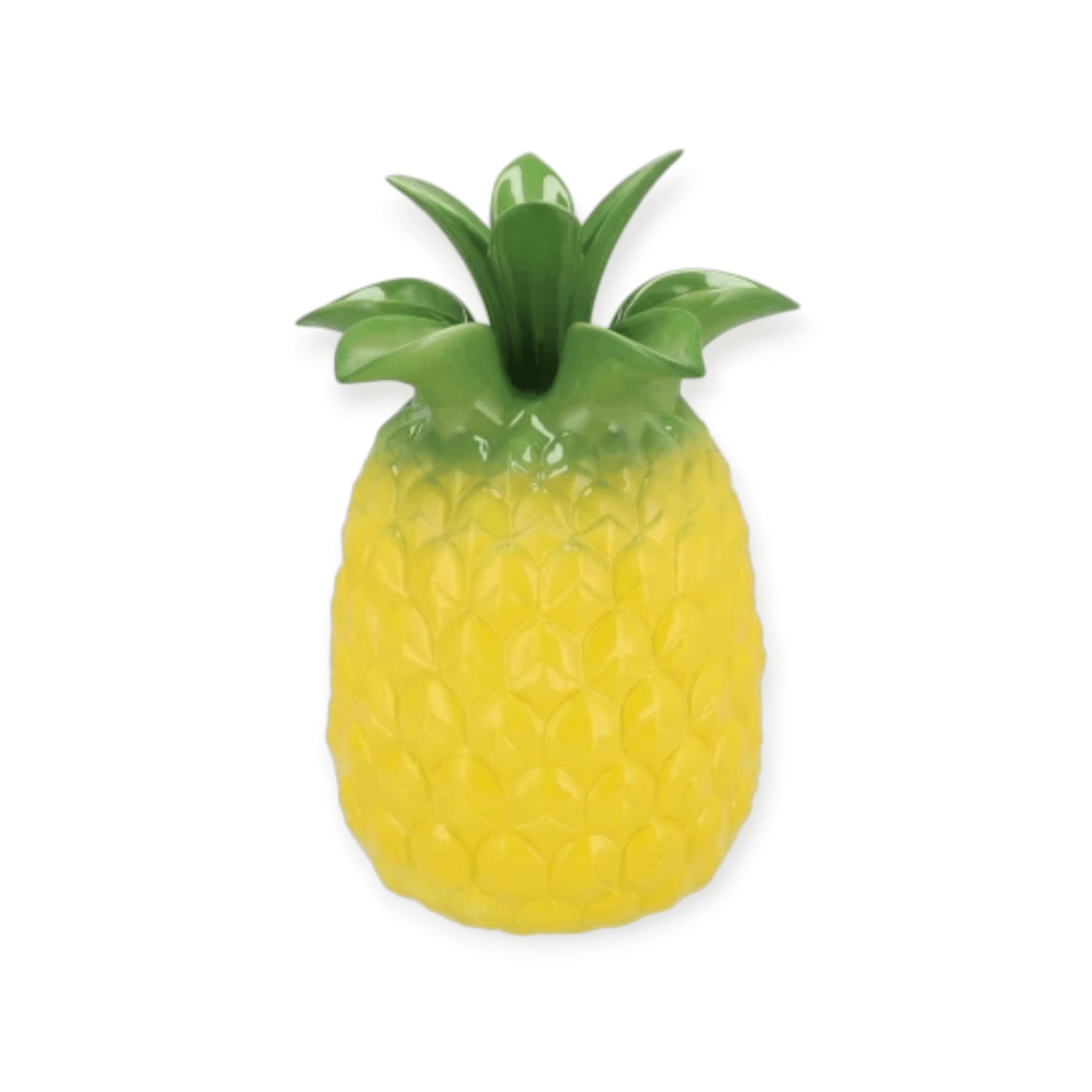 Daan Kromhout - Vaas - Ananas - Pineapple - Tropical - Geel - Keramiek - 16x22cm Merk: DK design