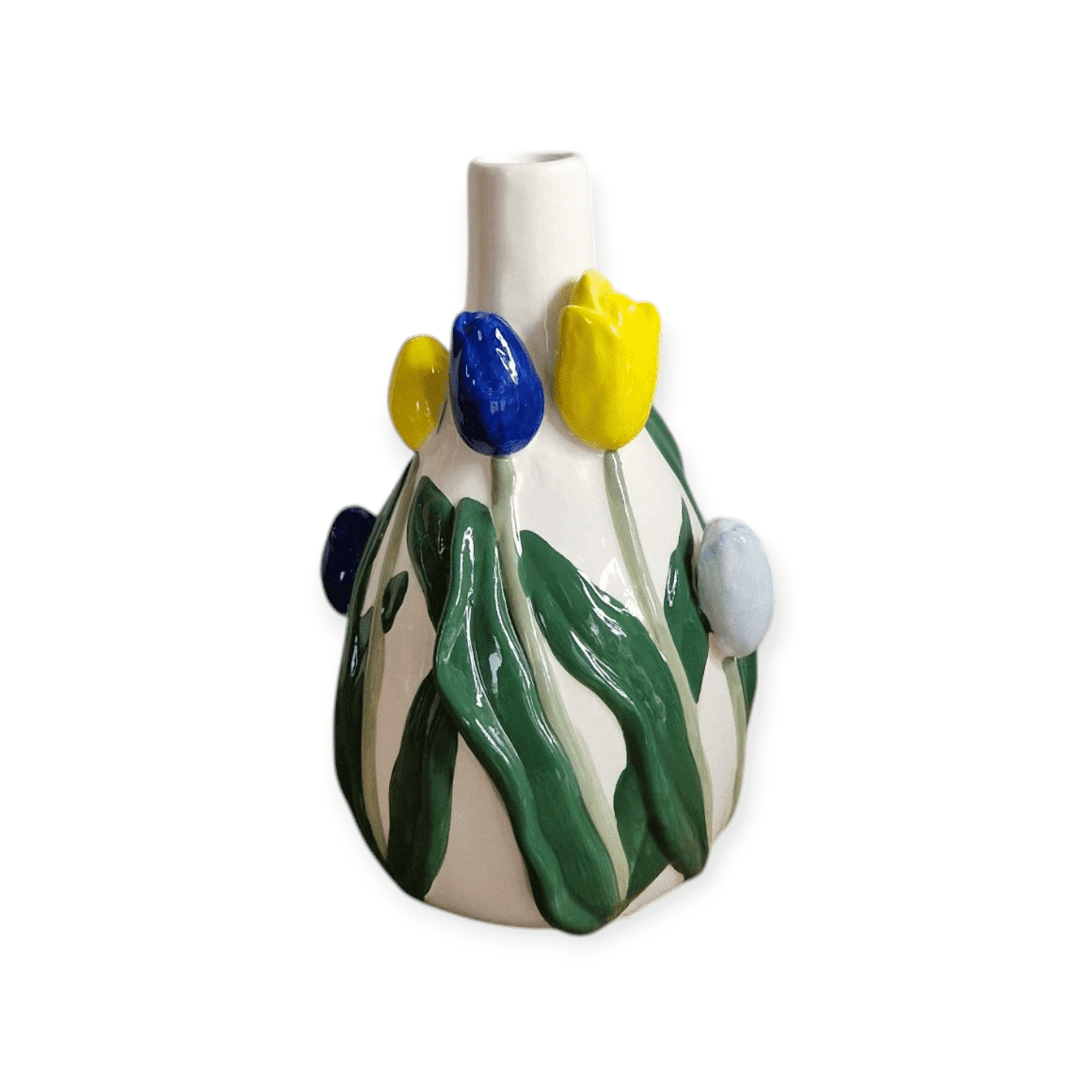 Daan Kromhout - Vaas - Bloemenvaas - Tulpen - Dutch - 14x13x22 - Keramiek