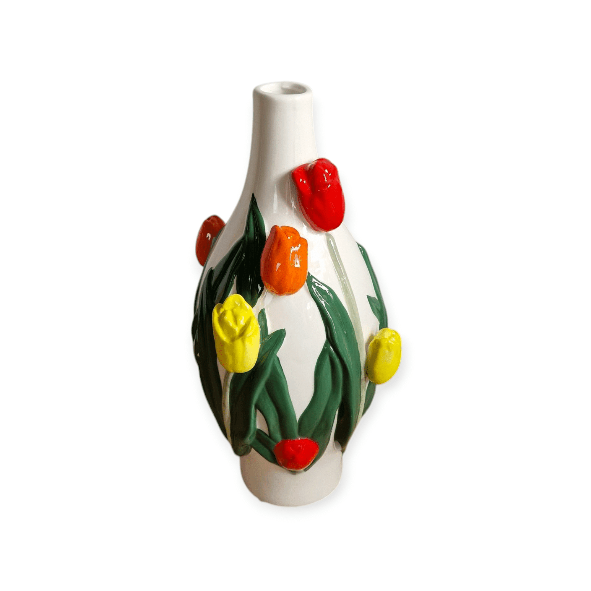 Daan Kromhout - Vaas - Bloemenvaas - Tulpen - Dutch - 15x30 - Keramiek EAN: 8719347284692 Vaas DK design