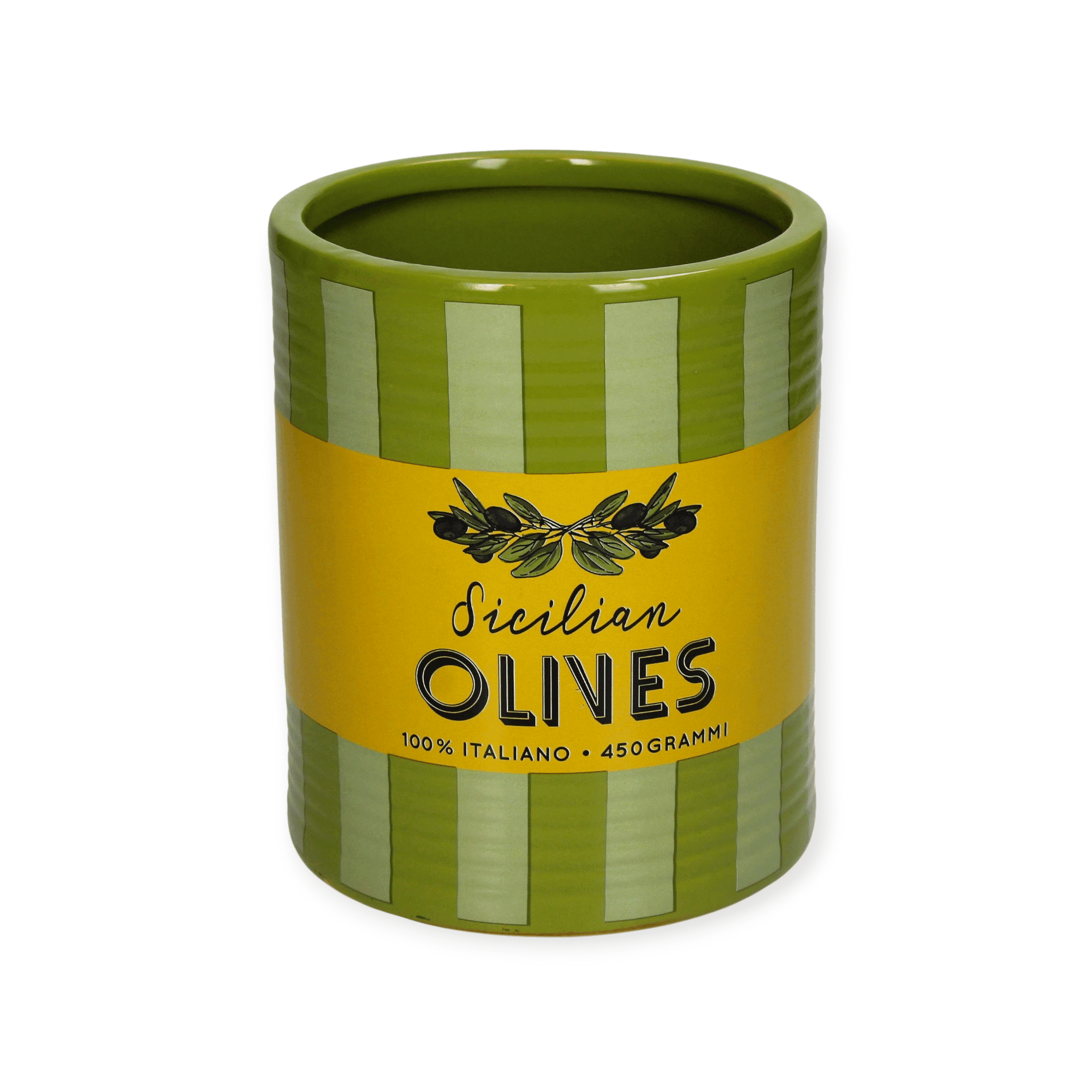 Spant7 - Bloempot - Plantenpot - Olives - Keramiek - 13x15.5