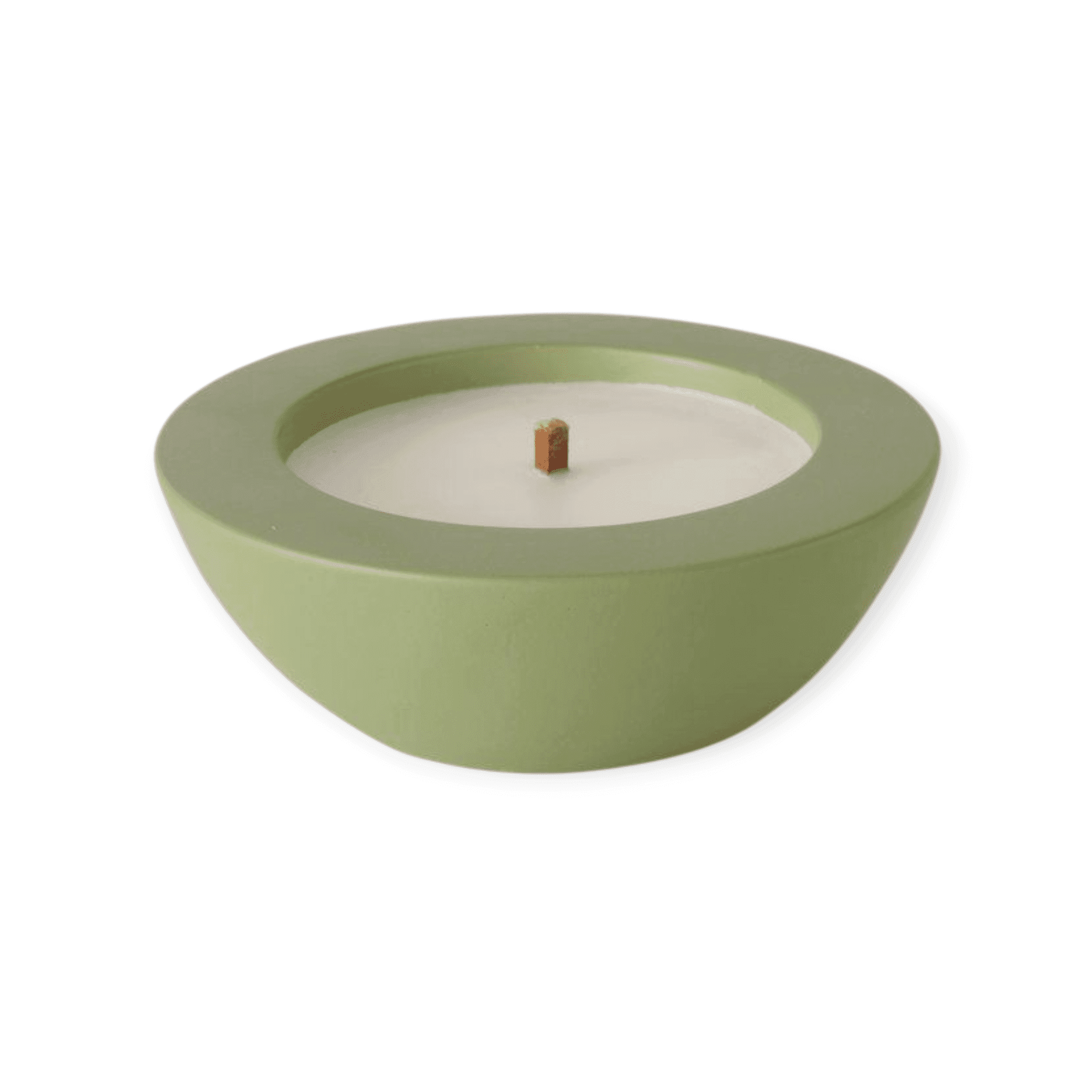 Boltze - Buitenkaars - Kaars - Candle Pot - Groen - 19x6.5cm - Steen