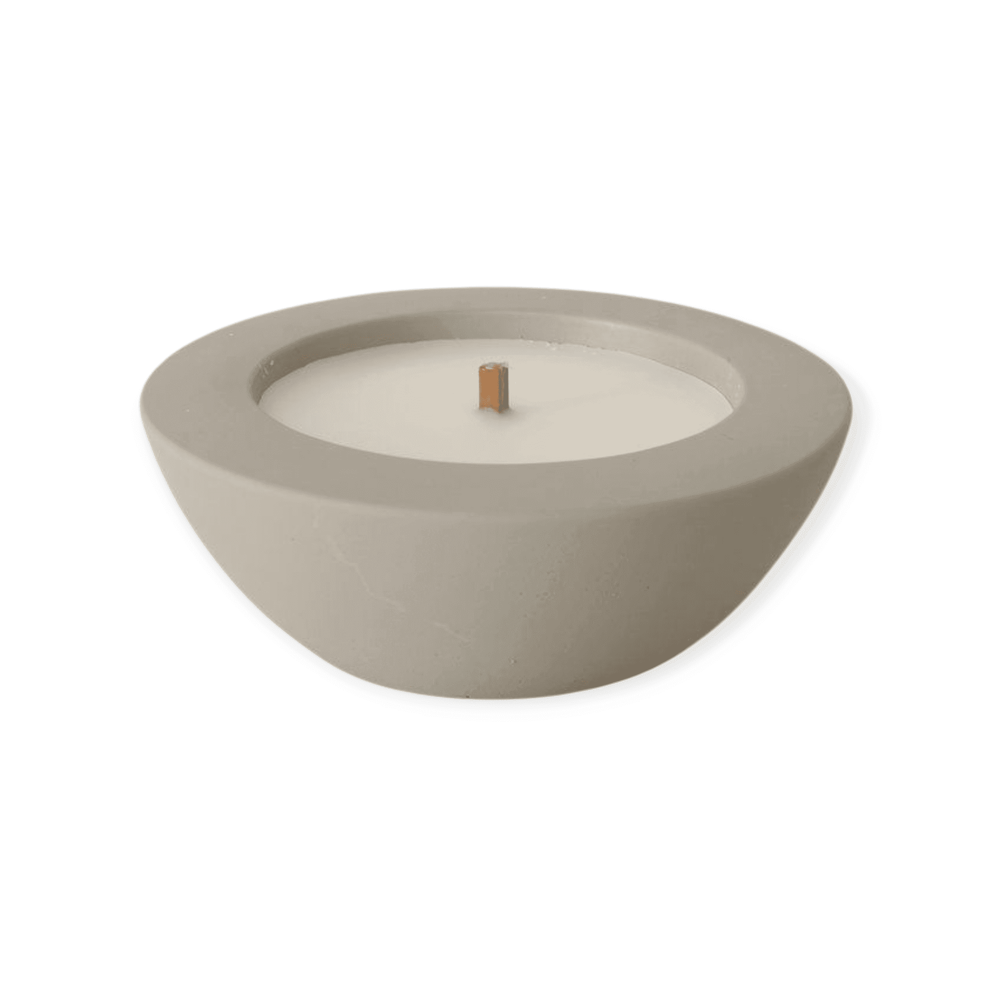 Boltze - Buitenkaars - Kaars - Candle Pot - Grijs - 19x6.5cm - Steen