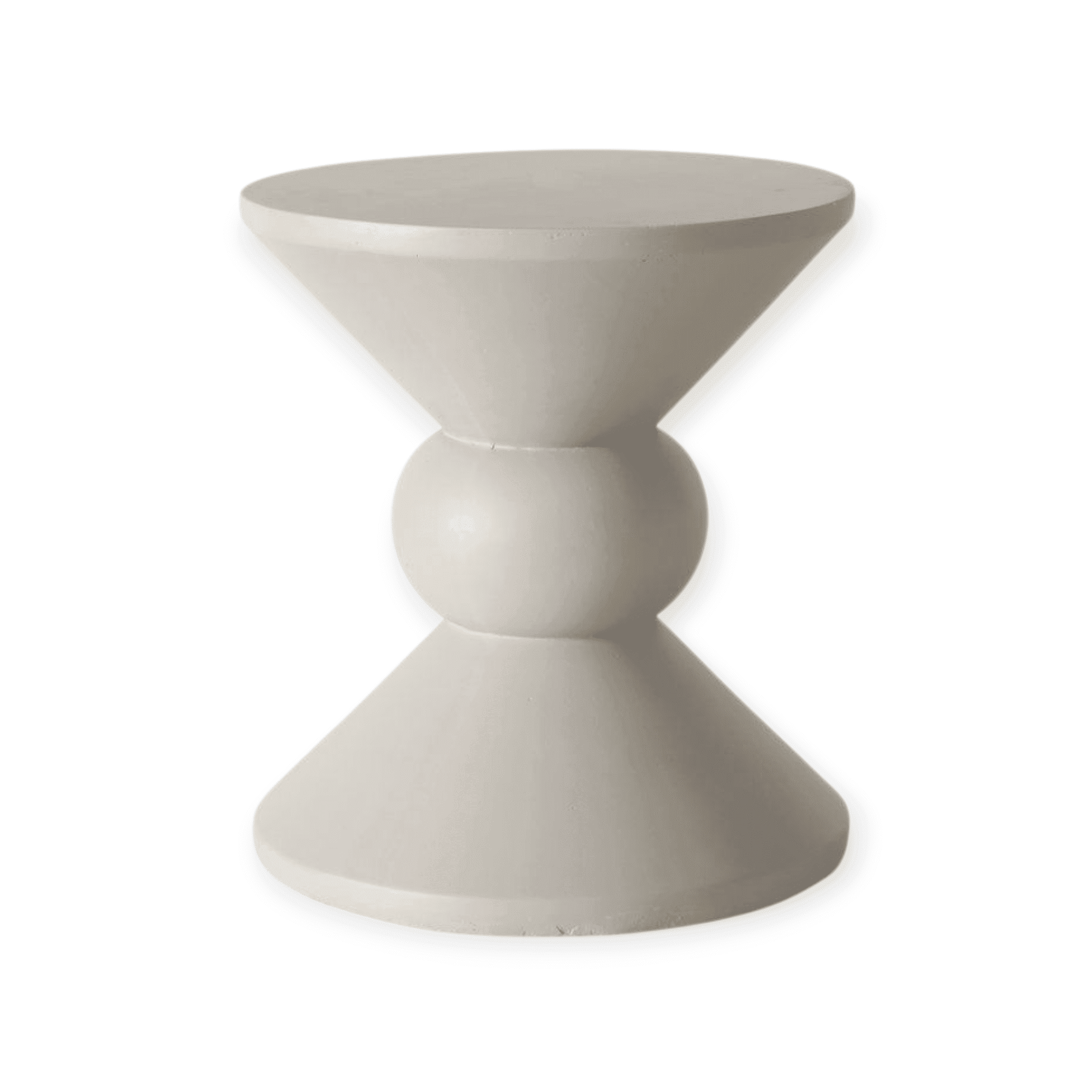 Boltze - Salontafel - Bijzettafel - Tafel - Rosalio - Fiberclay - Grijs - 40x35cm