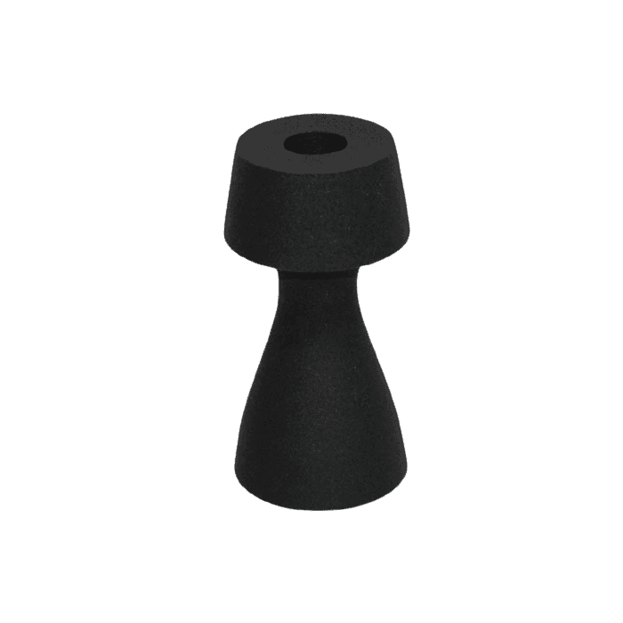 Branded by - Kandelaar - Marle - Metaal - Zwart - 12 cm hoog