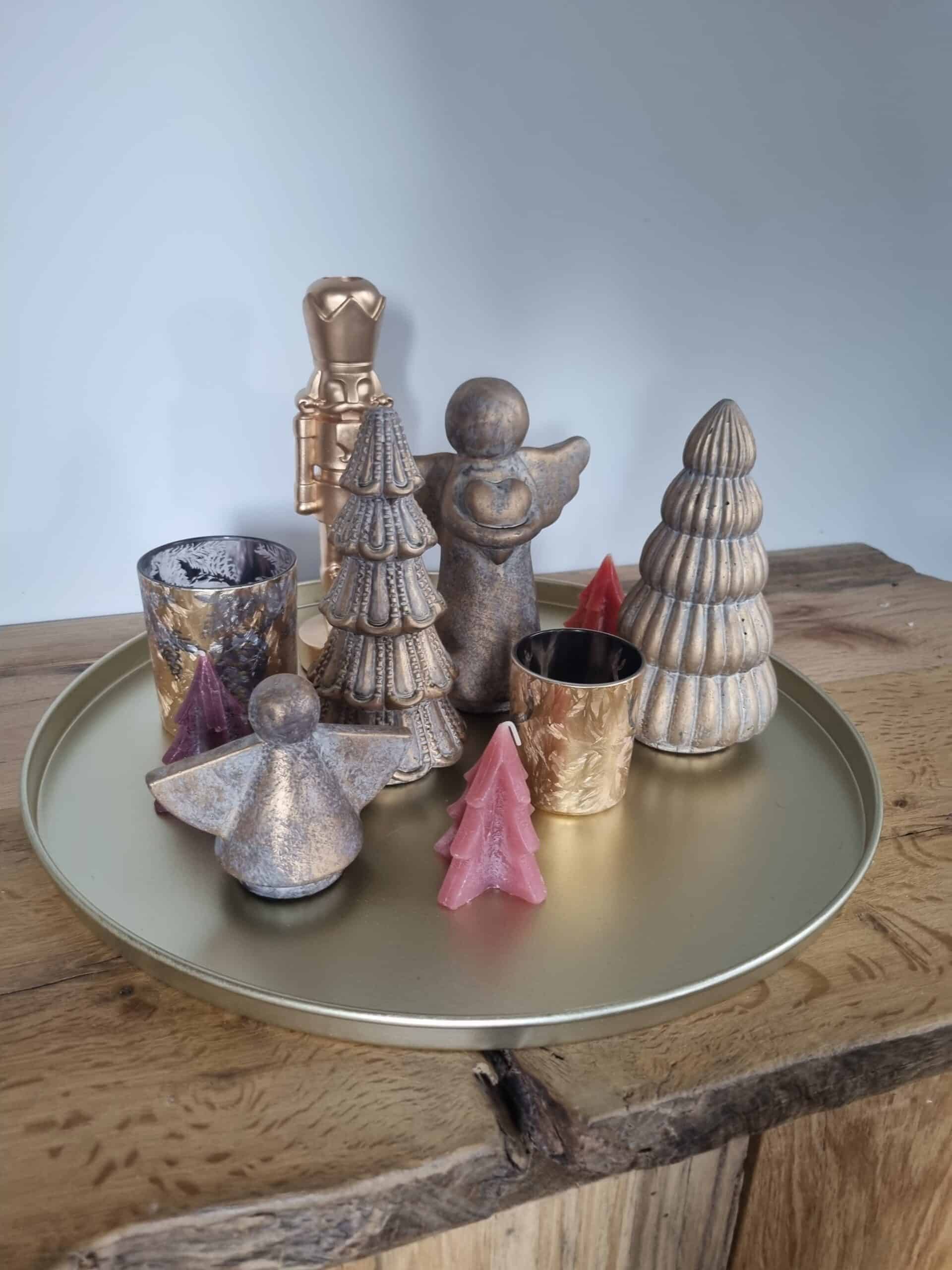 Daan Kromhout – Engel – Hart en Ster – Set van 2 – Beton – Beelden – Robuust Goudkleur – 11x6x17cm - Afbeelding 4