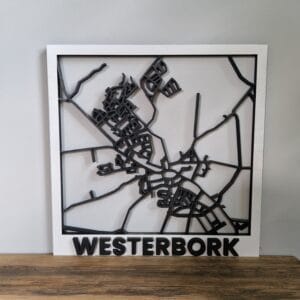 Stads- Dorpskaart 30x30cm