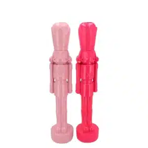 Daan Kromhout - Notenkraker - Nutcracker - Set/2 - Beeldjes - Kerst - Fuchsia en Roze - 5x17cm