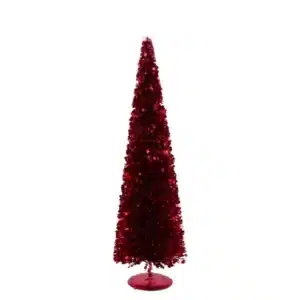 Daan Kromhout – Kerstboom – Decoratieve Kerstboom – Fuchsia – Met Pailletten – 17x50cm
