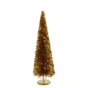 Daan Kromhout – Kerstboom – Decoratieve Kerstboom – Goud– Met Pailletten – 17x50cm