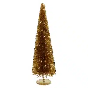 Daan Kromhout – Kerstboom – Decoratieve Kerstboom – Goud– Met Pailletten – 19x60cm