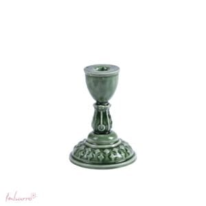 Imbarro – Kandelaar – Kaarsenhouder – Lina – Groen – Metaal – 10.5x15cm