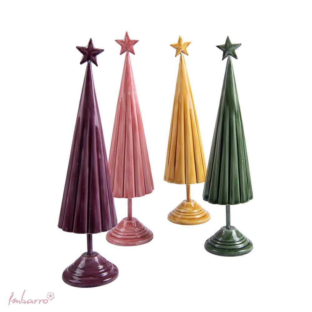 Imbarro – Decoratieve Kerstboom – Boom – Kerstboom – Paars – Metaal – Cady – 11×47.50 - Afbeelding 2
