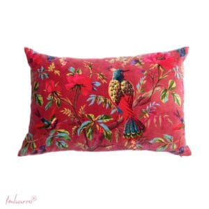 Imbarro - Sierkussen - Kussen - Sangria - Paradise - 40x60cm - Katoen/Velours