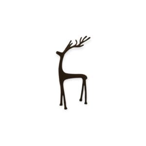 Home Society - Decoratief Hert - Deer - Hert -  Bruin - Metaal - 26x13