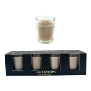 Home Society – Votives – Kaarsjes – 4 stuks – Taupe – 10 branduren !