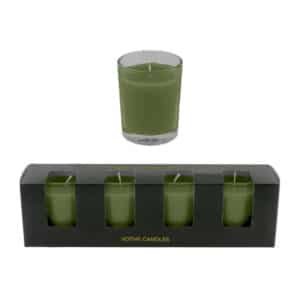 Home Society – Votives – Kaarsjes – 4 stuks – Rood – 10 branduren !