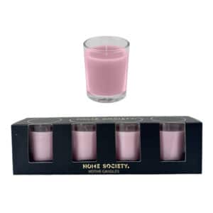 Home Society – Votives – Kaarsjes – 4 stuks – Lila – 10 branduren !
