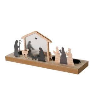 Boltze - Kerststal - Waxinehouder - Belam - Kerstfiguren - Schaduweffect - Kerst