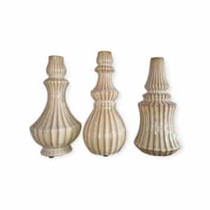Daan Kromhout – Set van 3 – Vazen – Bloemenvaas – Majestic – Sand – Keramiek – M – 13x25cm
