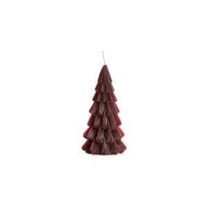 Rustik Lys - Kerstboomkaars - 6.3x12cm - Aubergine