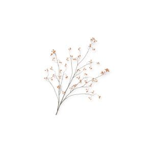 Daan Kromhout - Kunsttak - Besjes - Oranje - Silk Berry - Bessentak - 135 cm