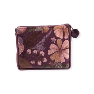 Imbarro- Toilettas - Beautybag - Pouch - Maye - Purple - Velvet - 24x27cm