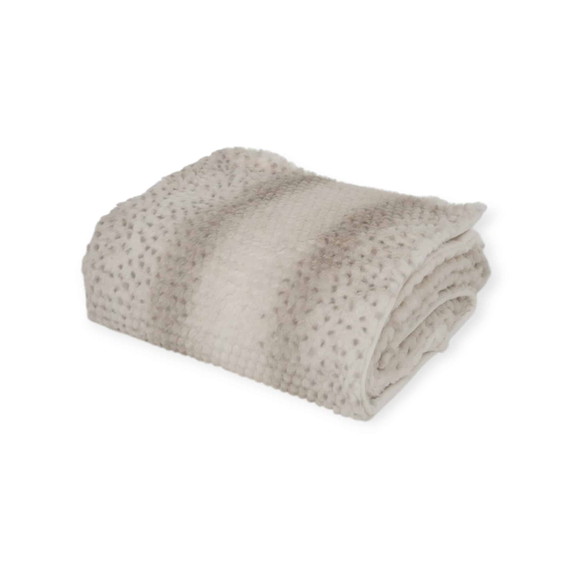 Boltze - Plaid - Deken - Comfort - 150x200cm - Zware Kwaliteit - Creme/Bruin/Beige